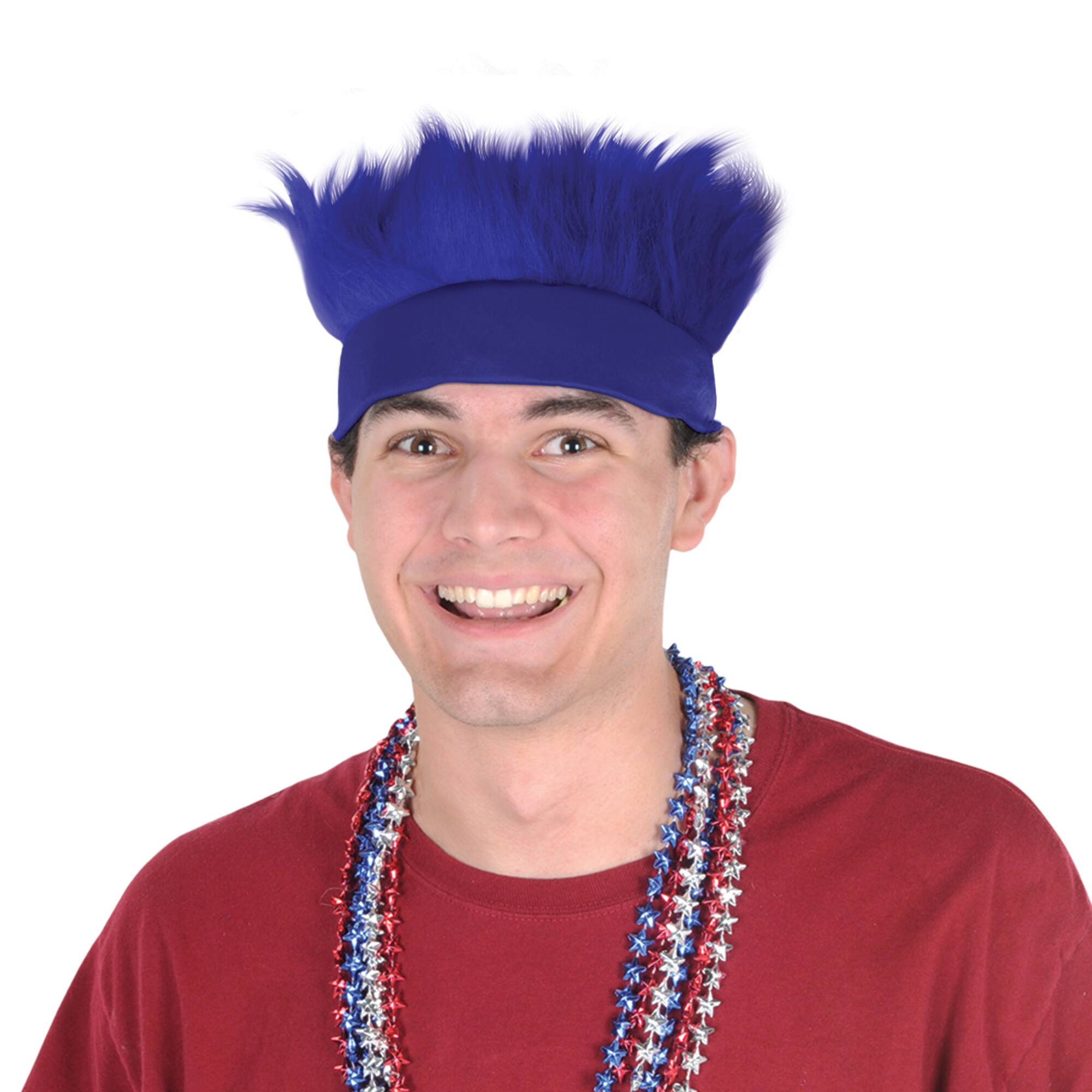 Beistle Adult Blue Hairy Headbands, 2ct.